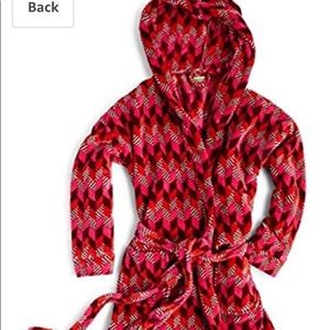 NWT Vera Bradley Hooded Fleece Robe